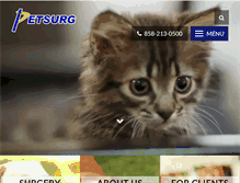 Tablet Screenshot of petsurg.com